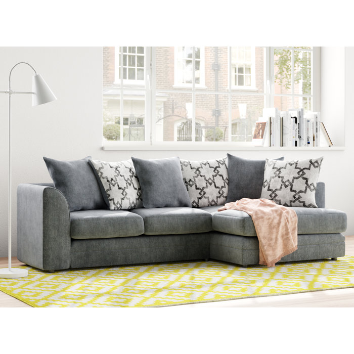 Zipcode Design Arabella 2 Piece Upholstered Corner Sofa Chaise